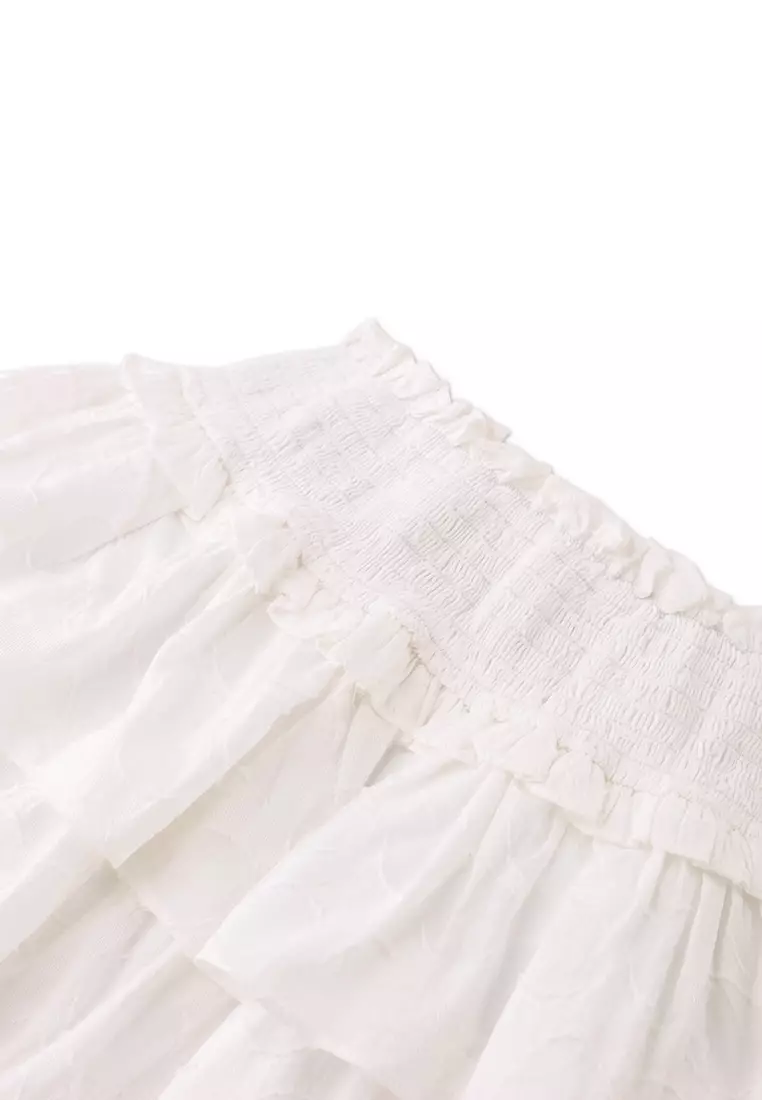 Girls Jacquie Tiered Ruffle Skirt