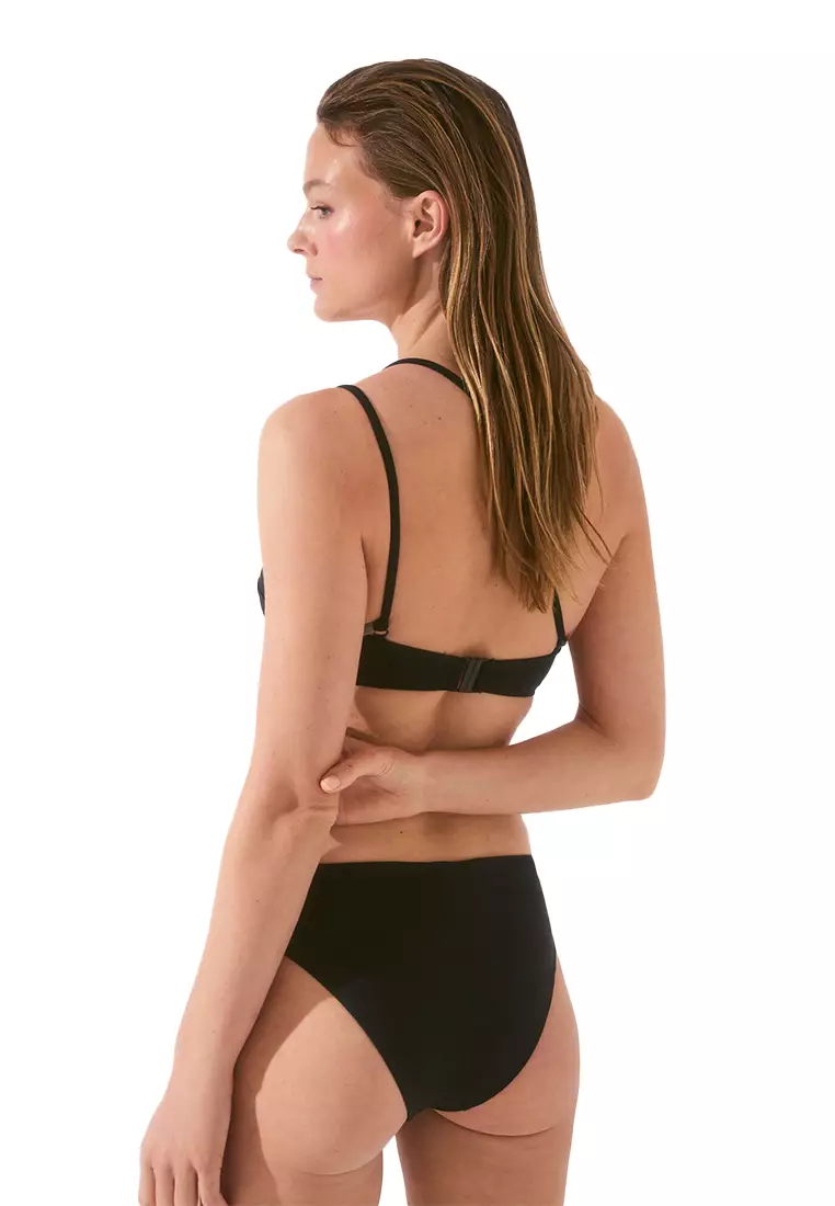 Black High-Waist Shaping Bikini Panty