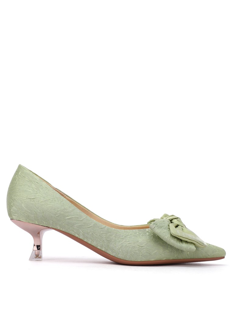 5.5CM Bow Tie Pointy Pumps XJ3186-6