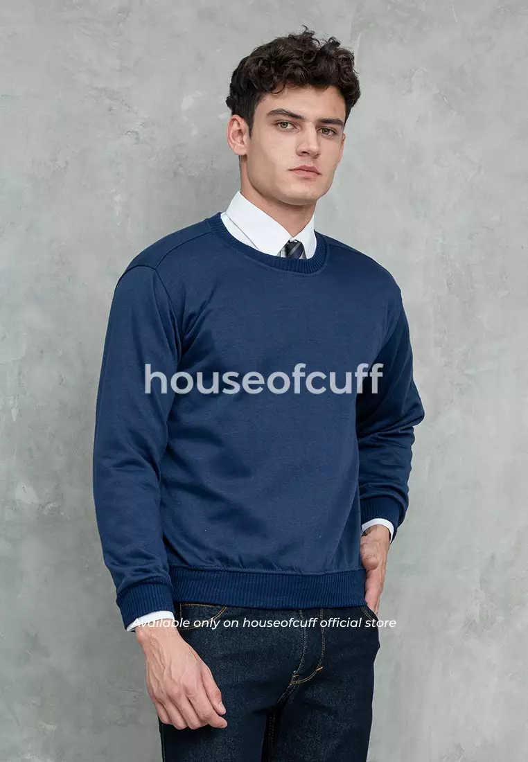 Houseofcuff Sweatshirt Sweater Basic Crewneck Navy