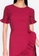 ZALORA BASICS red Short Sleeve Frill Hem Mini Dress 484DBAA35E908FGS_3