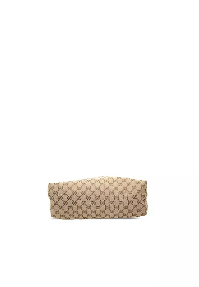 Pre-Loved Gucci Gg Canvas Web Satchel