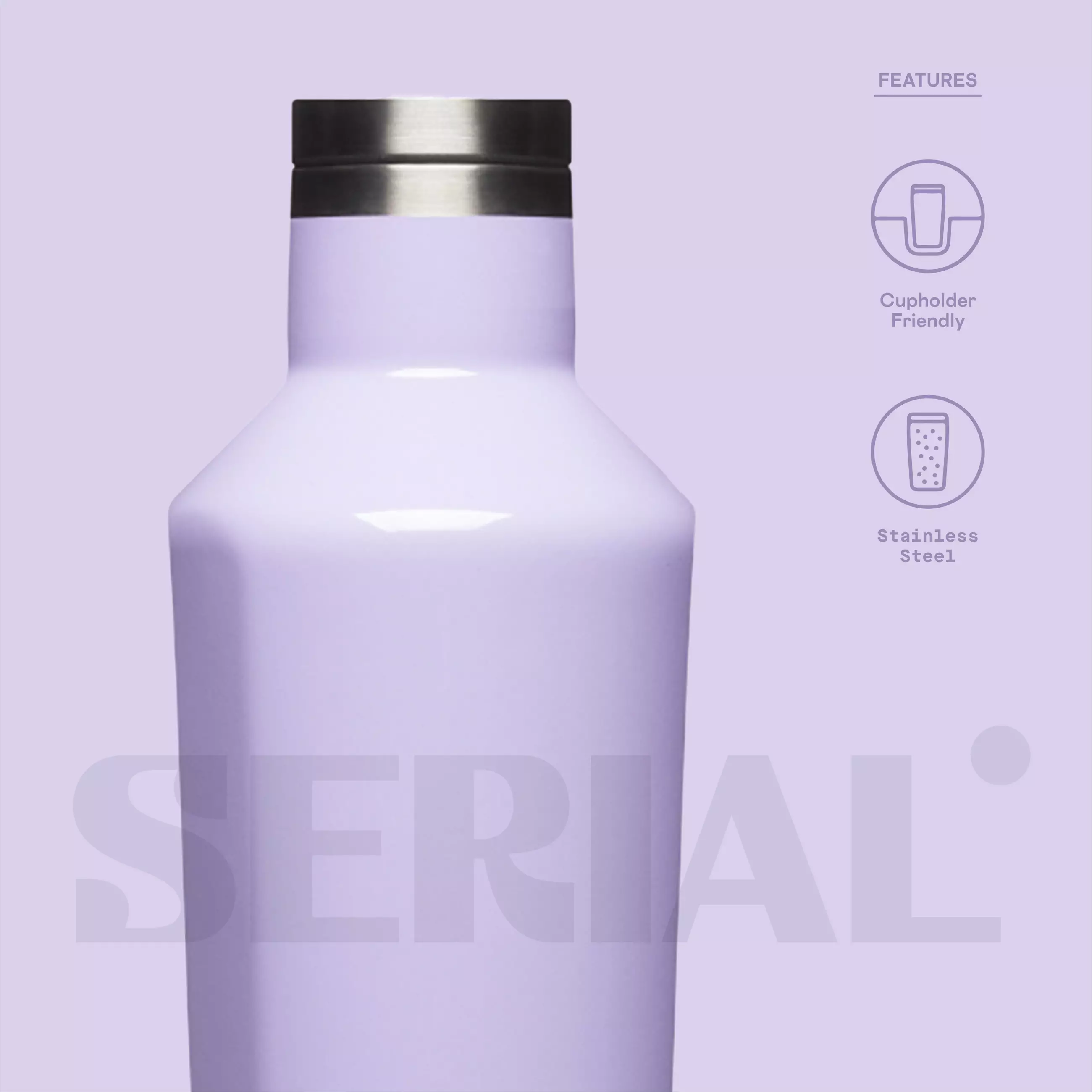 CORKCICLE® Canteen 16oz - Lilac