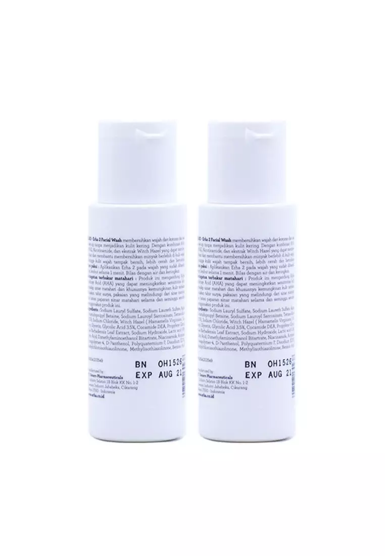 Twin Flame ERHA 2 Facial Wash For Oily Skin X 2 Pcs - Sabun Wajah Kulit Berminyak