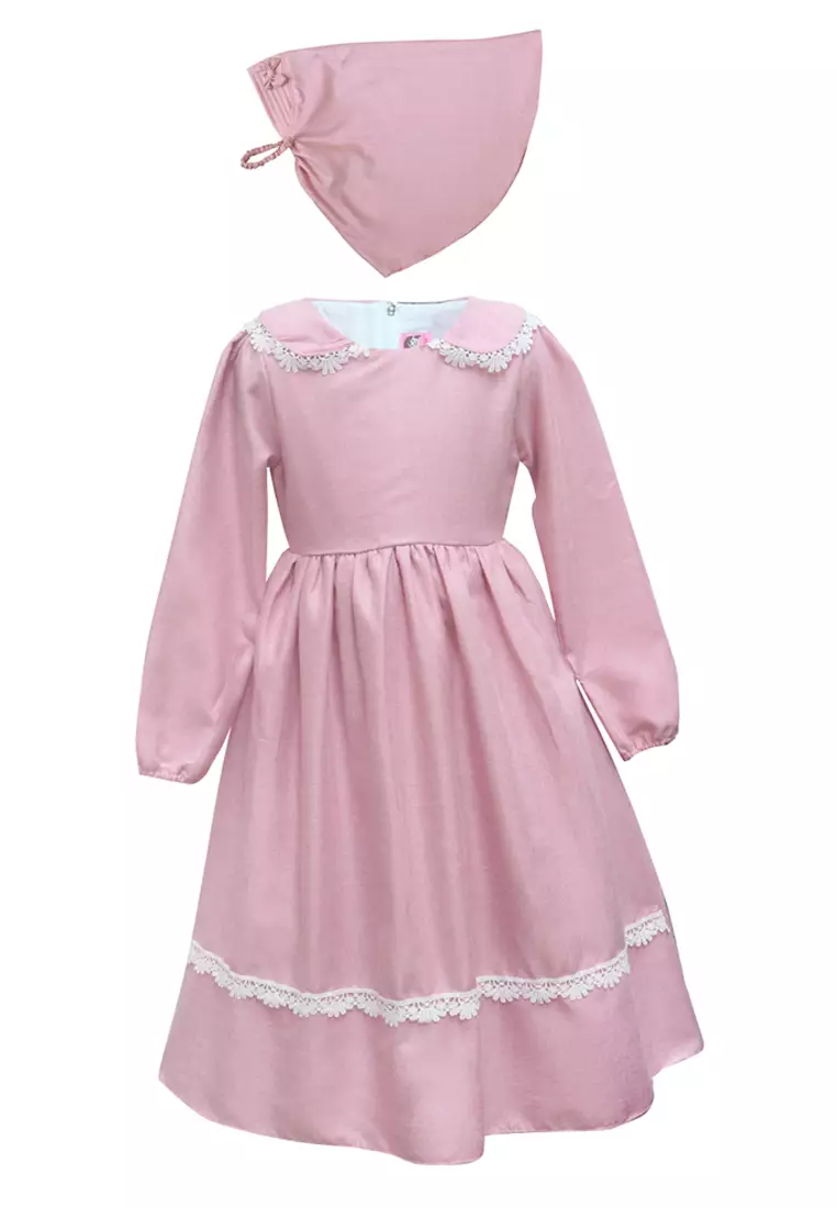Two Mix Gamis Anak Perempuan Bahan Katun - Baju Muslim Anak Wanita Usia 1-12 Tahun 4271