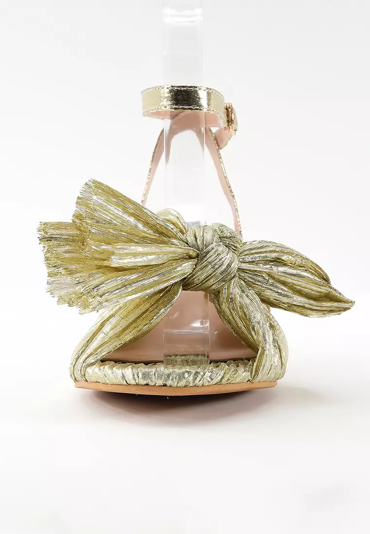 5CM Bowknot Strap Mid Heel Sandals WTY1199-1