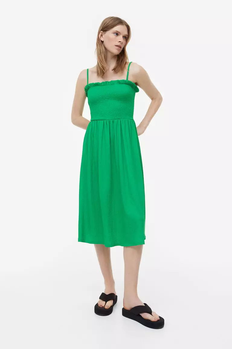 Jual H&M Smocktopped dress Original 2024 ZALORA Indonesia
