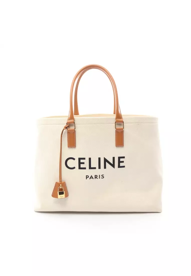 Celine leather sale tote bag