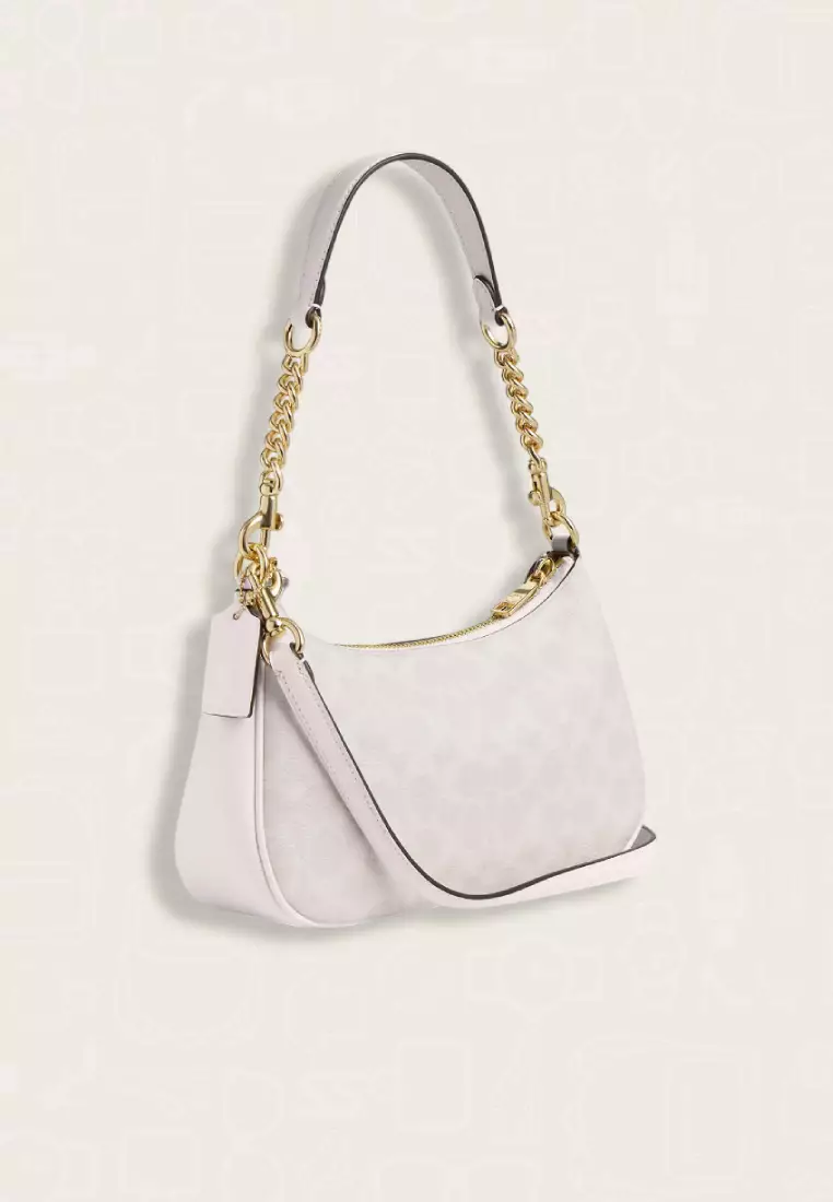 Coach Teri Shoulder Bag In Signature Canvas Chalk