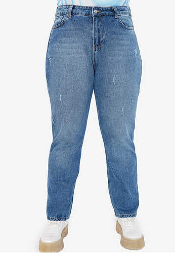 Trendyol blue Plus Size Bootcut Jeans A554DAA48599C1GS_1