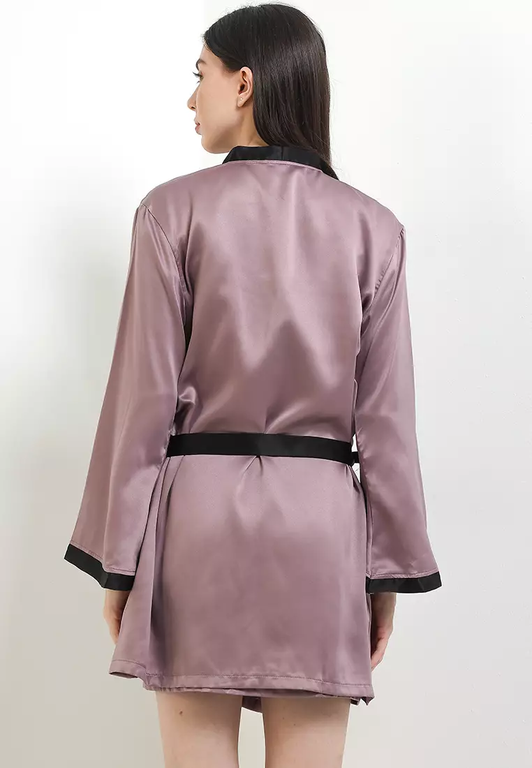 Kimono Sexy Seksi Satin Silk Dress Sleepwear