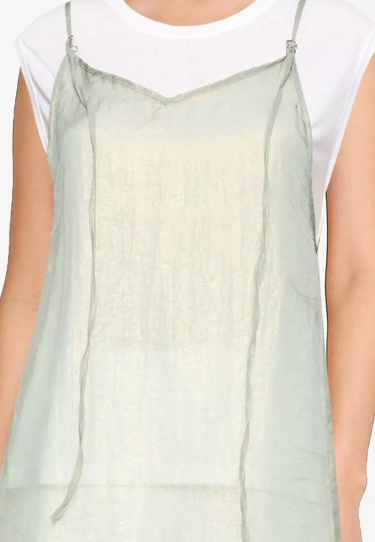 新作 完売品 Riu Sheer layered camisole dress 新作 完売品 Riu Sheer layered camisole dress Sheer layered