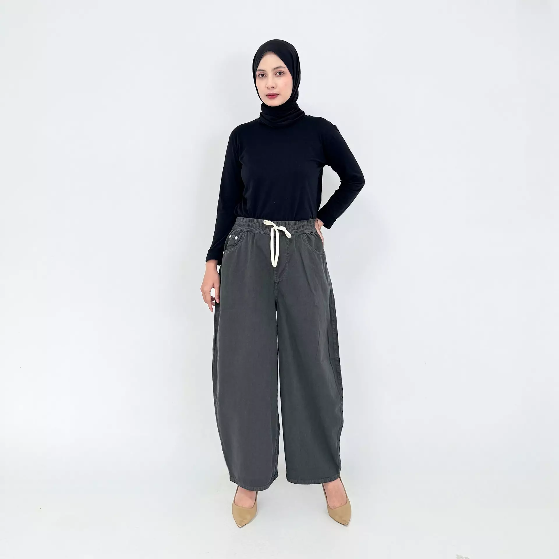 Celana Panjang Muslim Wanita - Zamora Barrel Pants 