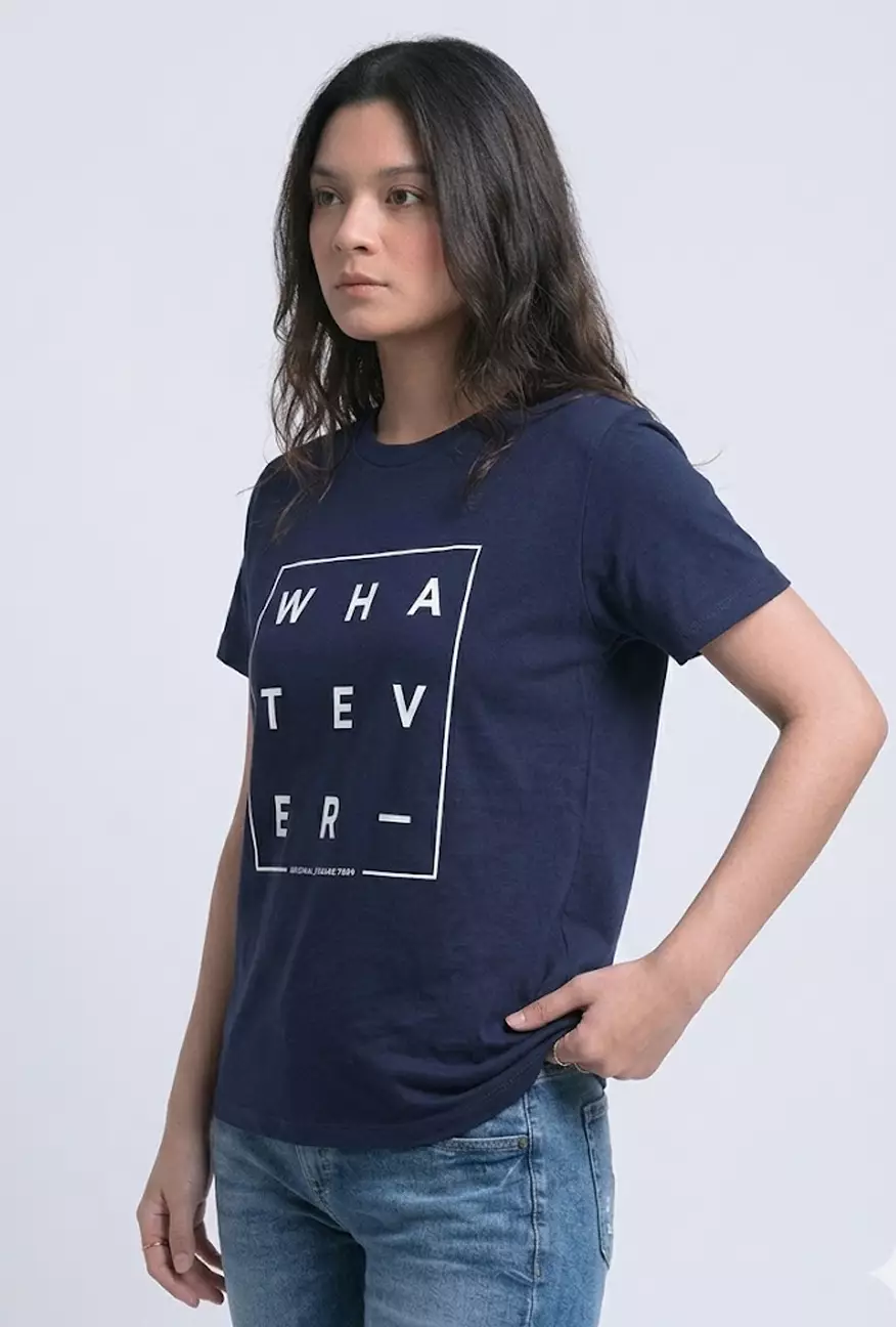 Kaos Wanita Druttle Navy