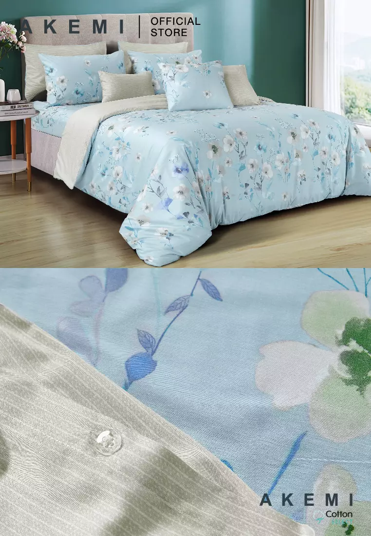 Buy AKEMI AKEMI Cotton Select Adore Quilt Cover Set 730TC Floella