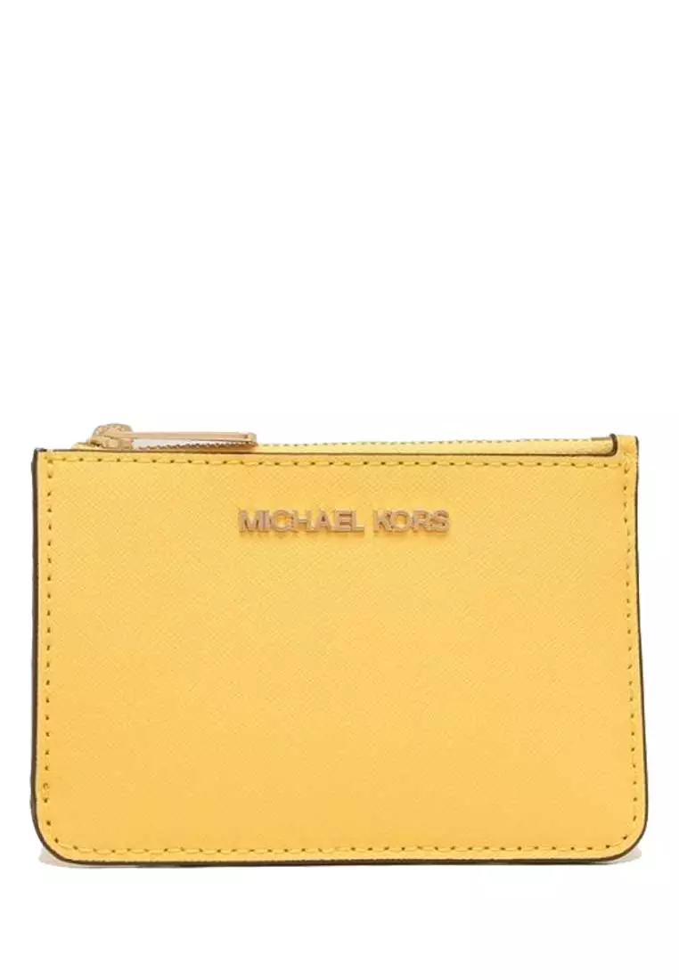 Michael Kors Jet Set Travel Large Continental Wristlet Wallet Daffodil  Yellow