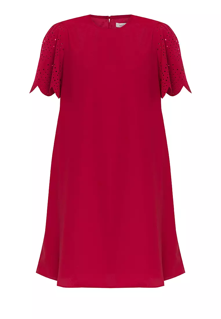 Chiye Laser Cut Sleeves Dress