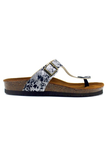 SoleSimple silver Rome - Leopard Silver Sandals & Flip Flops AD3ABSH559B546GS_1