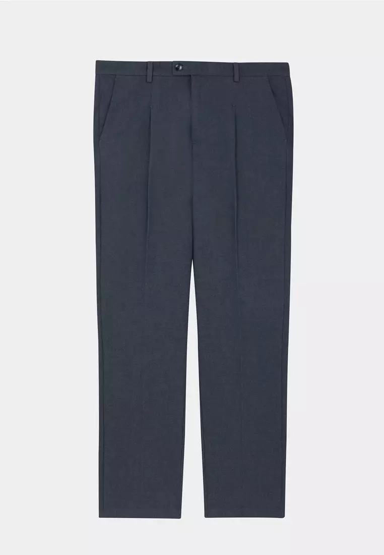 Denim Regular-Fit Stretch Casual Pants