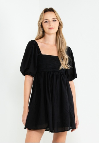 Buy Abercrombie & Fitch Puff Sleeve Mini Dress 2023 Online | ZALORA ...
