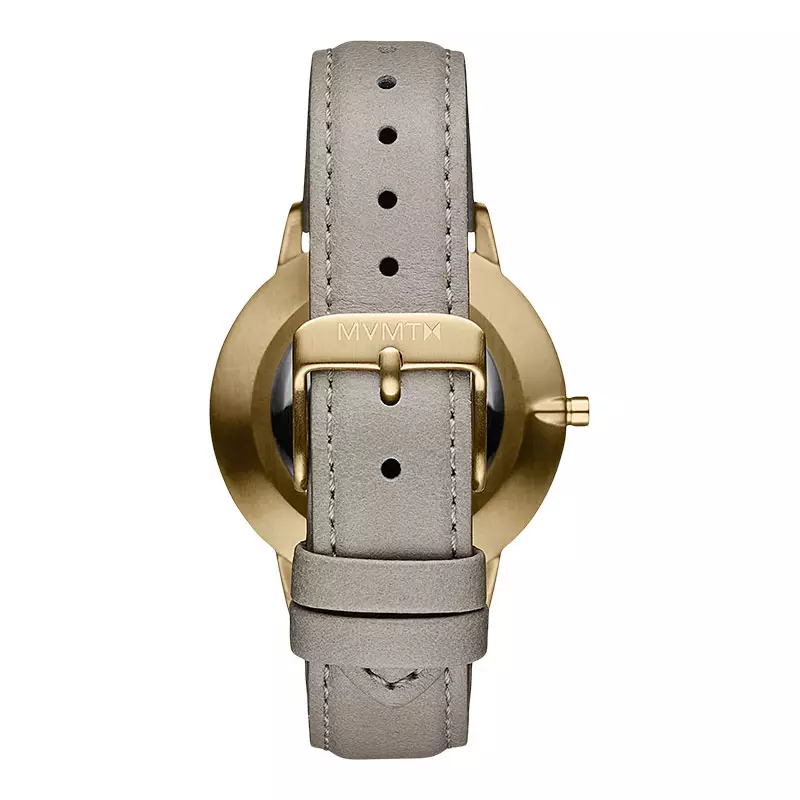 Jam Tangan Wanita MVMT Boulevard 28000219-D Topanga Grey White Dial Leather Strap