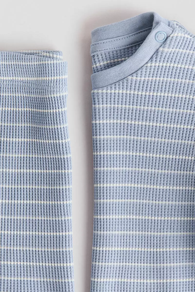 2-piece waffled cotton set