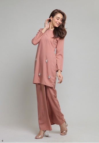 Buy Rory Kurung with Embellishments from Haydena in Brown only 289