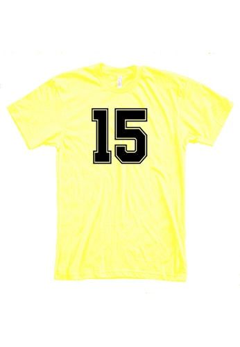 MRL Prints yellow Number Shirt 15 T-Shirt Customized Jersey DAF1CAA34C90C6GS_1