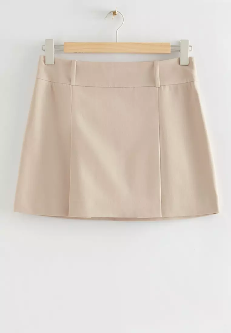 Buy & Other Stories Pleated A-Line Mini Skirt 2024 Online | ZALORA ...