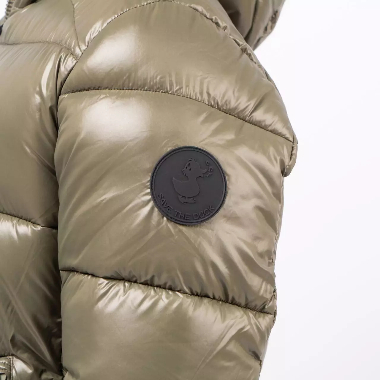 Edgard Animal Free Hooded Puffer Jacket Green