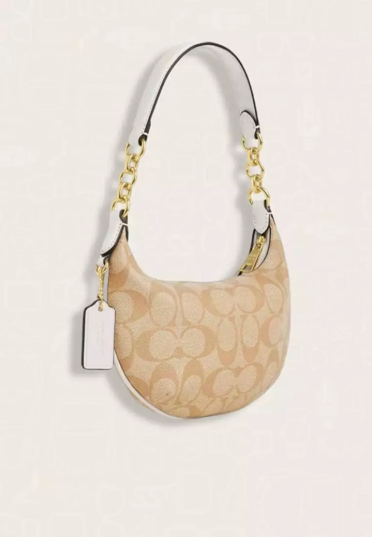 Coach Mini Payton In Signature Canvas Light Khaki Chalk