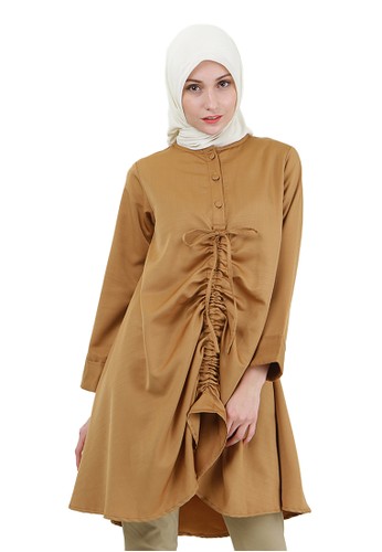 Tunic drawstring in the middle Gold Colour