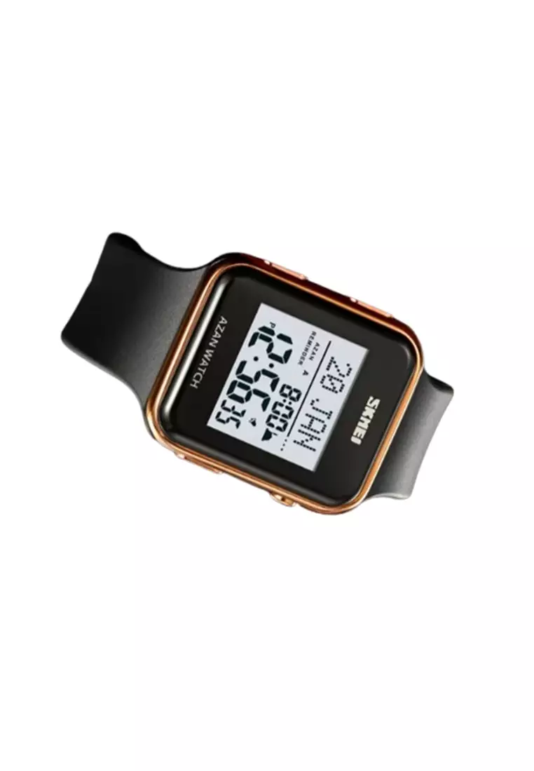 Jam Tangan Digital Pria Wanita Adzan Reminder Anti Air 2211 ORIGINAL - Rose Gold