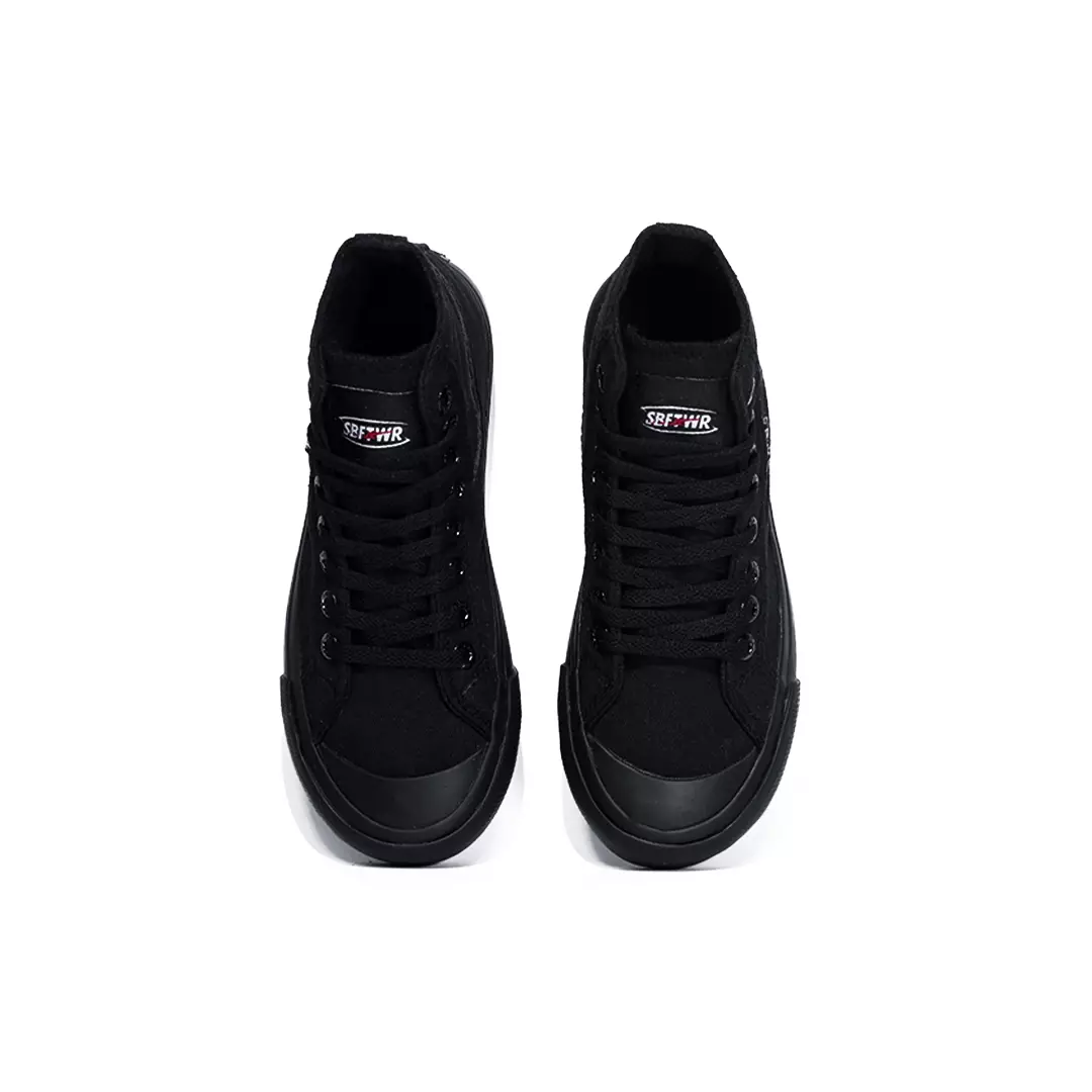 SABA Veloz High All Black - Sepatu Sneakers Casual Pria Wanita