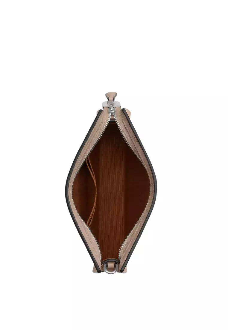 Slim Crossbody Silver Stone