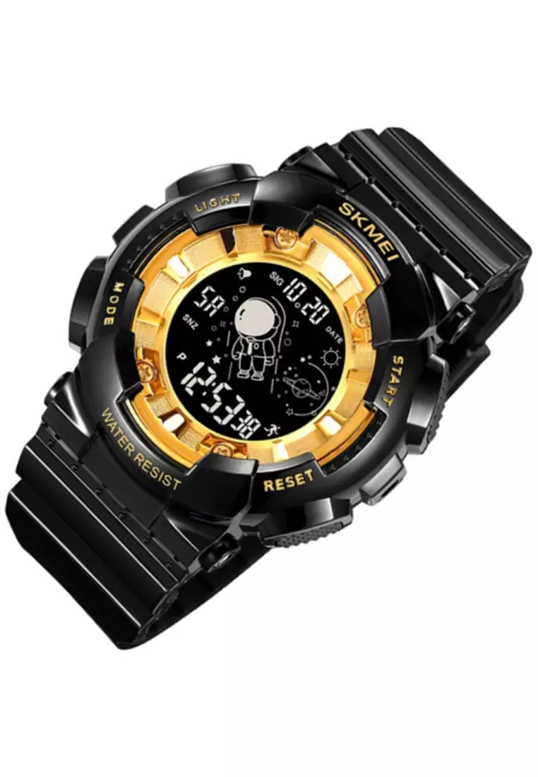 Jam Tangan Digital Pria Waterproof Many Function Strap Tali Material TPU DV53 ORIGINAL