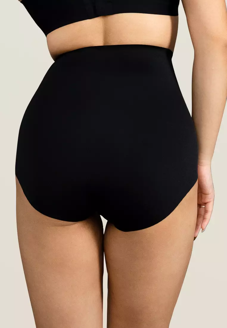 Next to Skin Ladies Women Seamless Heatpress Comfort Silk Soft High Rise Shaper Panty Clara-01 - 3in1 (Assorted)