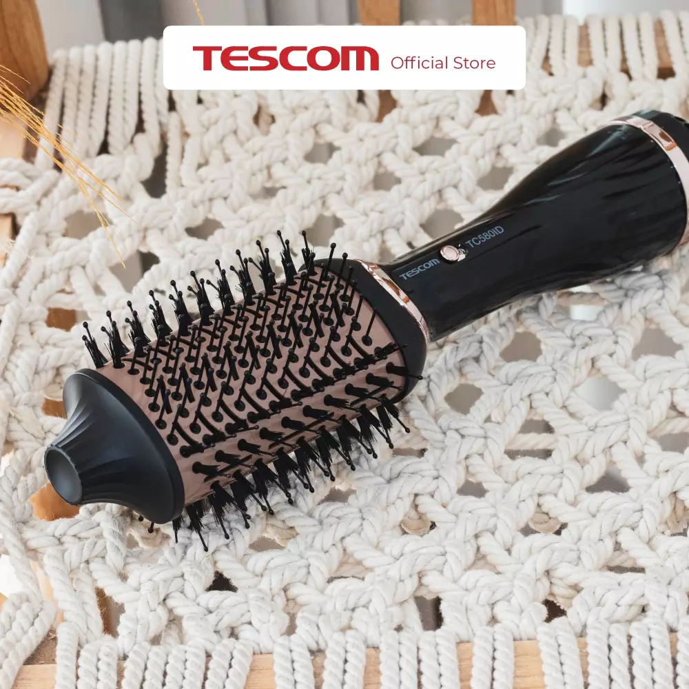 Tescom Gloss Pro 2in1 Volume Airstyler - Hair Dryer / Sisir Angin Blow & Pengering Rambut TC580ID
