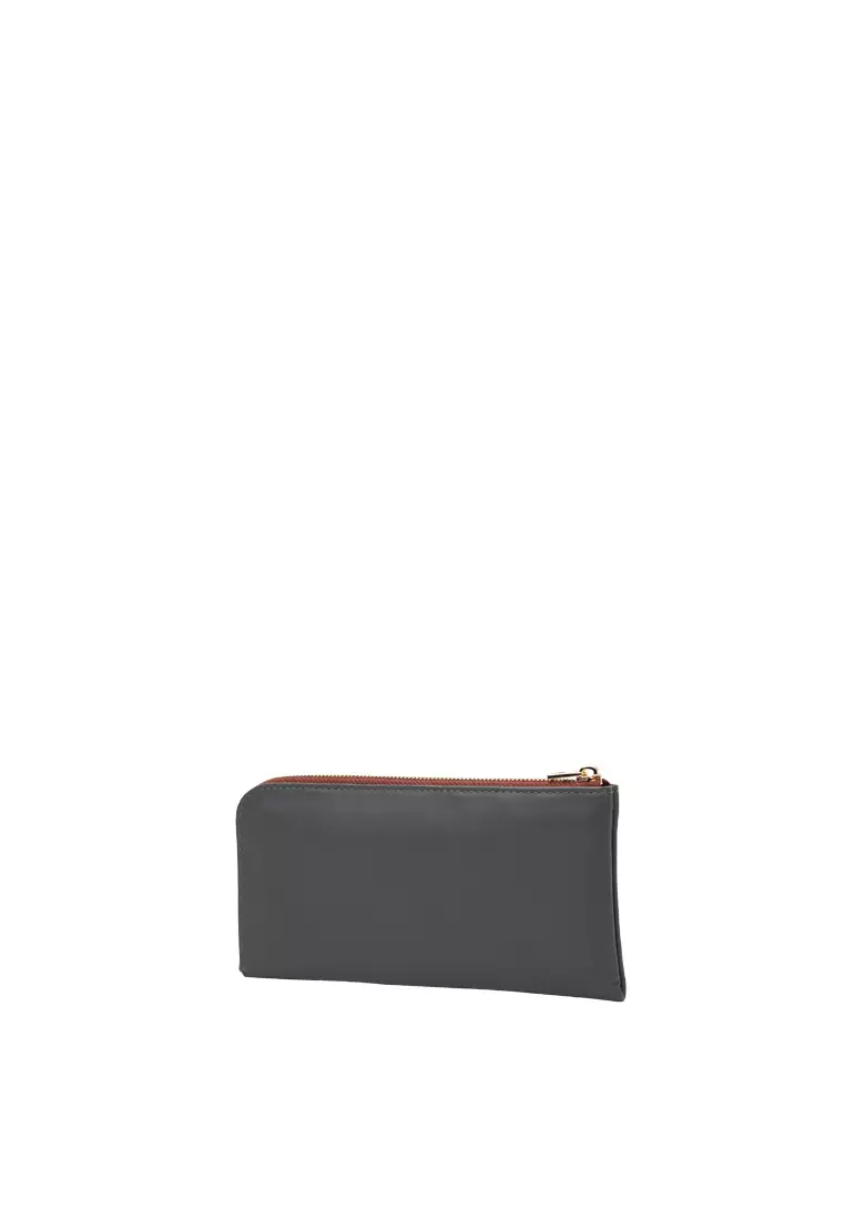 L-Zip Long Wallet - Grey