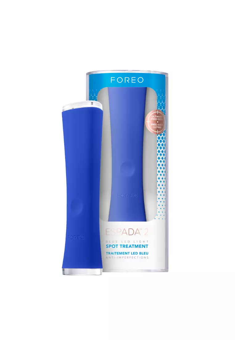FOREO ESPADA 2 LED Light Therapy Cobalt Blue - Blemish Treatment Skincare Device | FDA cleared | Scar Treatment for Face | Pimple & Blemish Removal