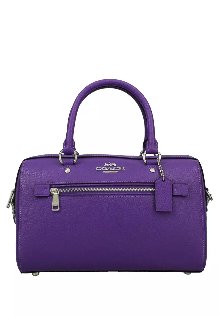 Coach purple shop satchel