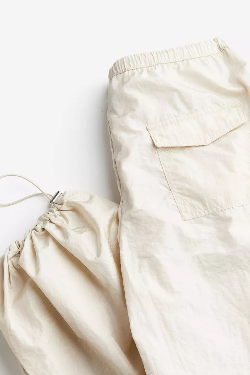 Nylon parachute trousers