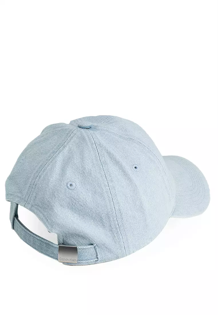 Monologo Embroidery Denim Baseball Cap - Calvin Klein Accessories