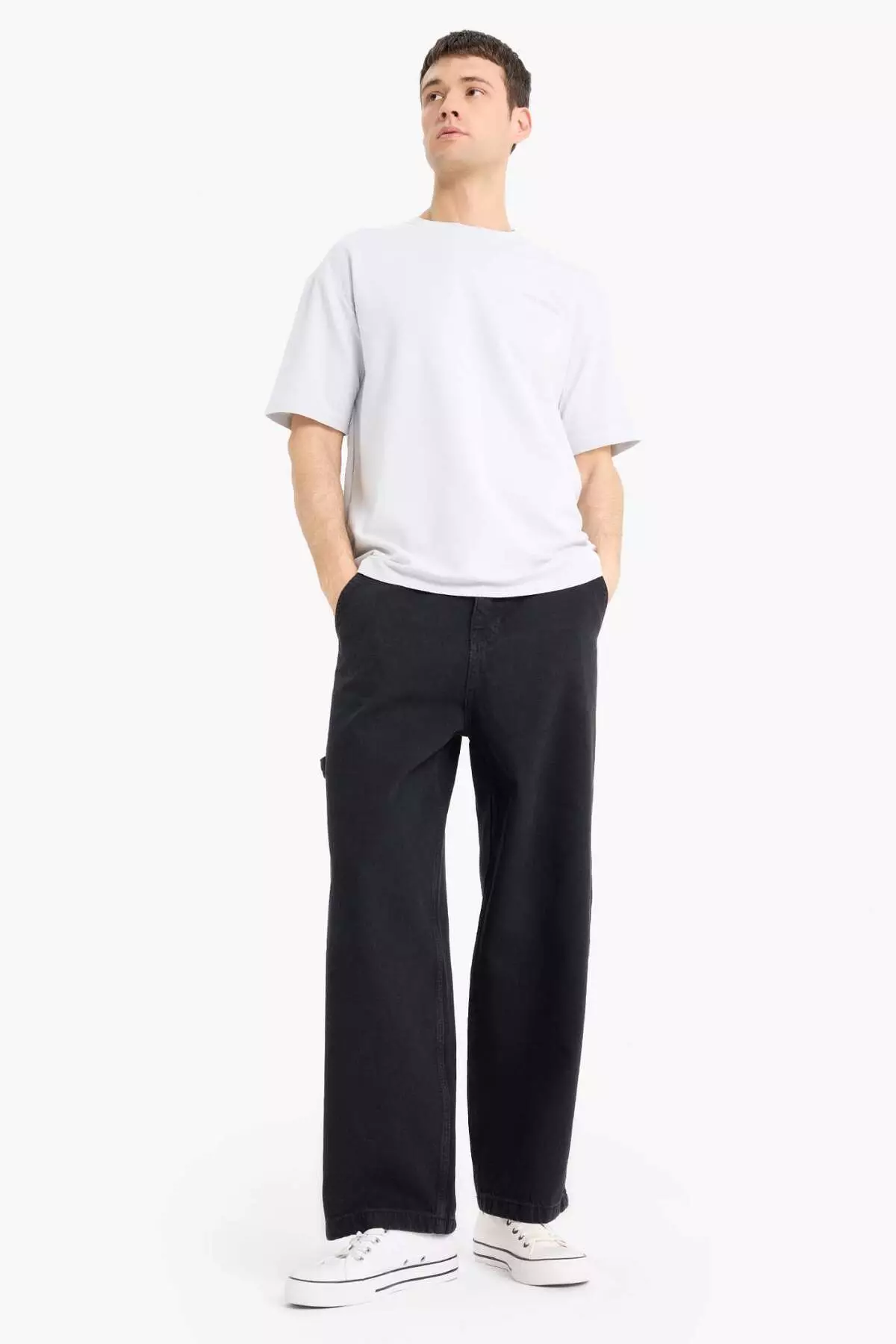 Boxy Fit Crew Neck Printed Short Sleeve T-Shirt E3460Ax25Sp