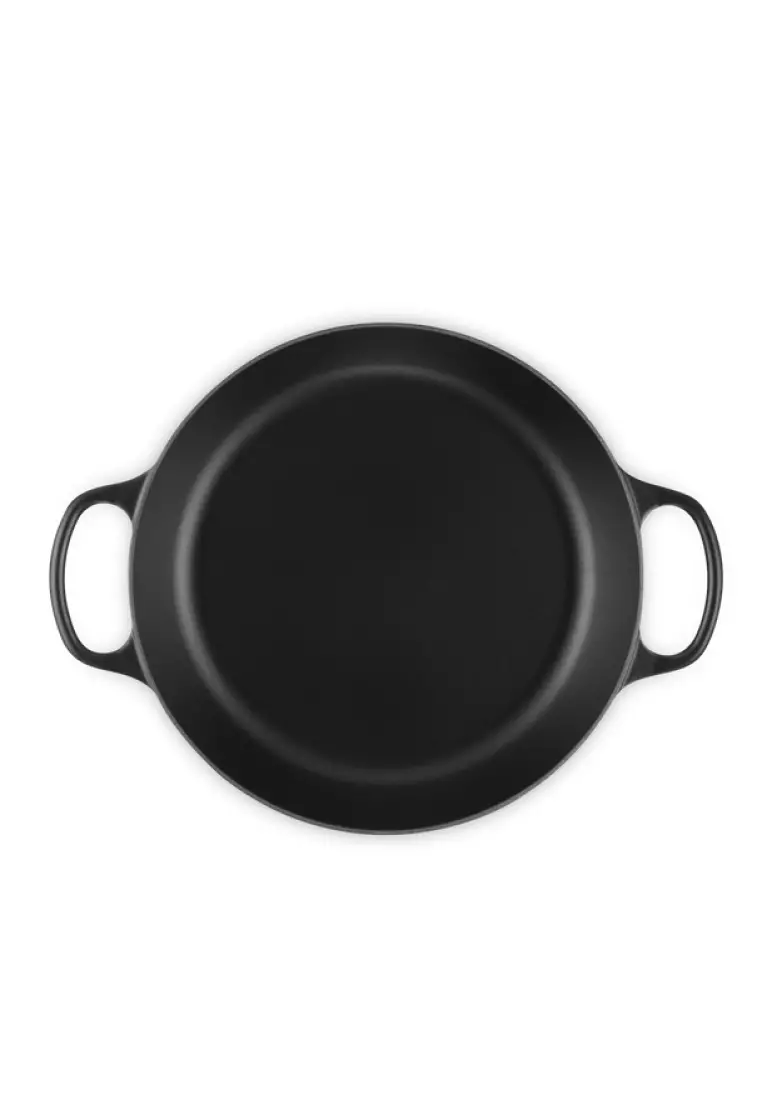 Buy Le Creuset Le Creuset Signature Satin Black Cast Iron 30cm Shallow ...