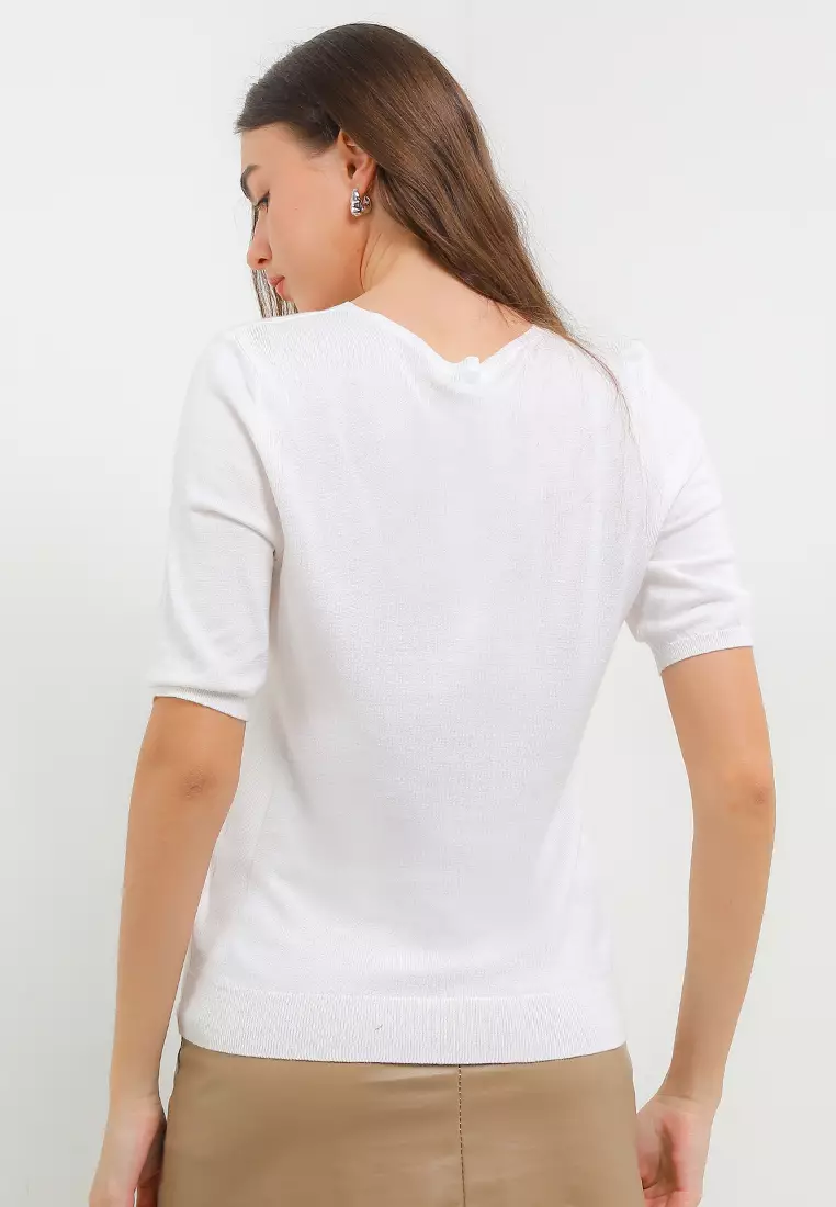 Cotton Modal Sheer Knit Tee