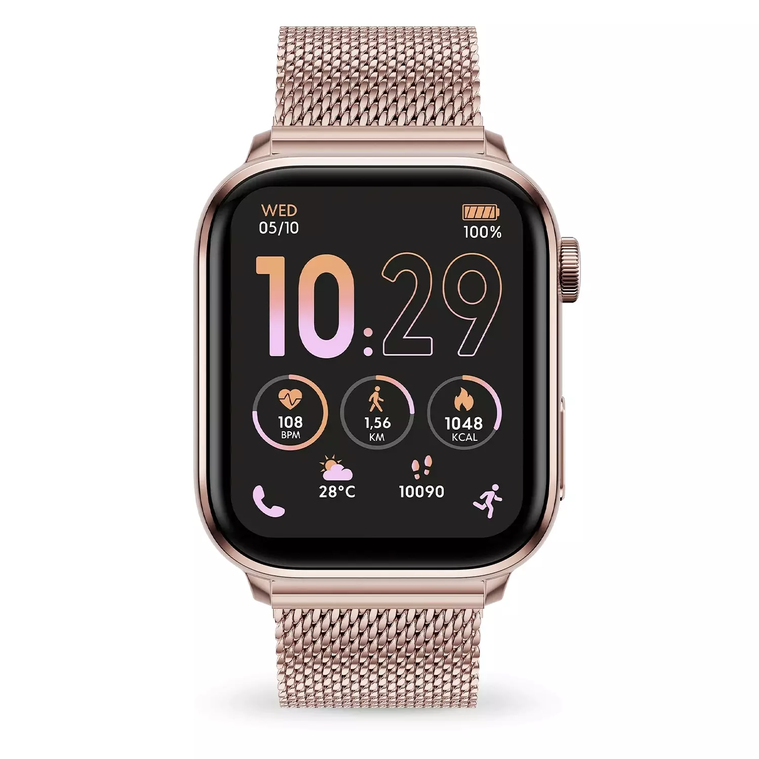 ICE Smart Watch 3.0 rectangular AMOLED 1.78 - Gold Milanese 38x44mm [024656]