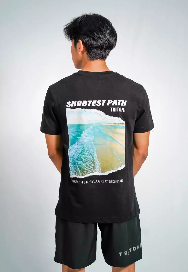 Natural Softness Tritoni Graphic Cotton Tee