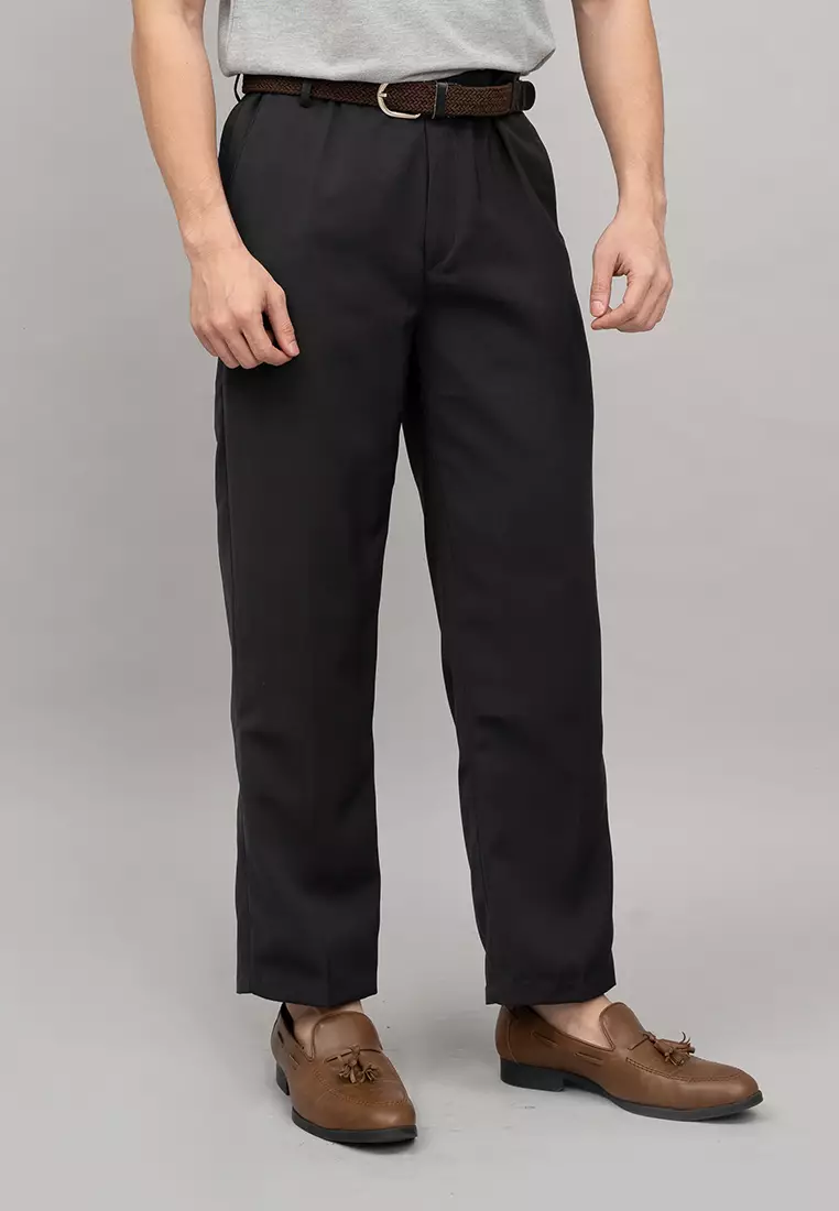 Houseofcuff Celana Panjang Bahan Regular Loose Fit Pants Abu