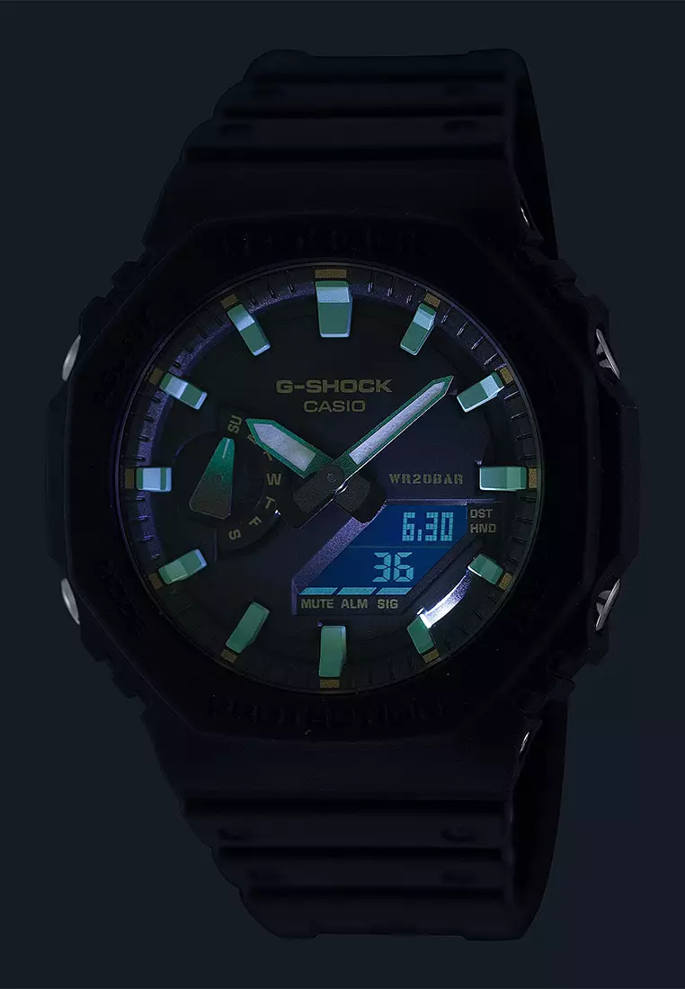 G-Shock Analog Digital GA-2100RC-1ADR - Jam Tangan Pria - Resin Strap